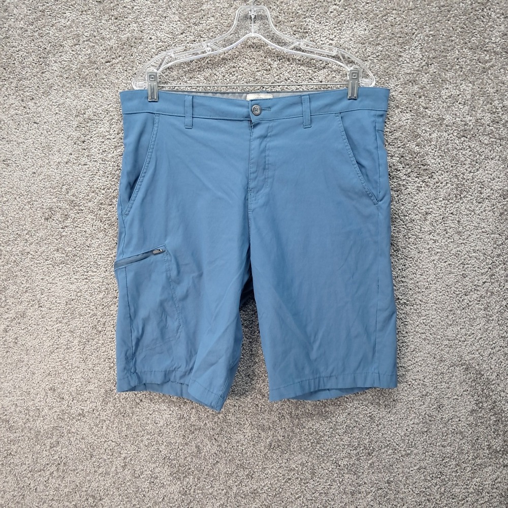 Weatherproof Vintage Mens Blue Nylon Stretch Utility Tech Shorts Size 36 1651397